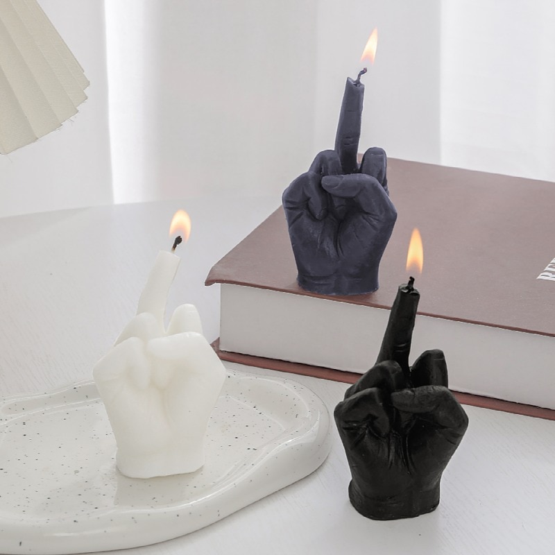 Middle Finger Shaped Scented Candles-image